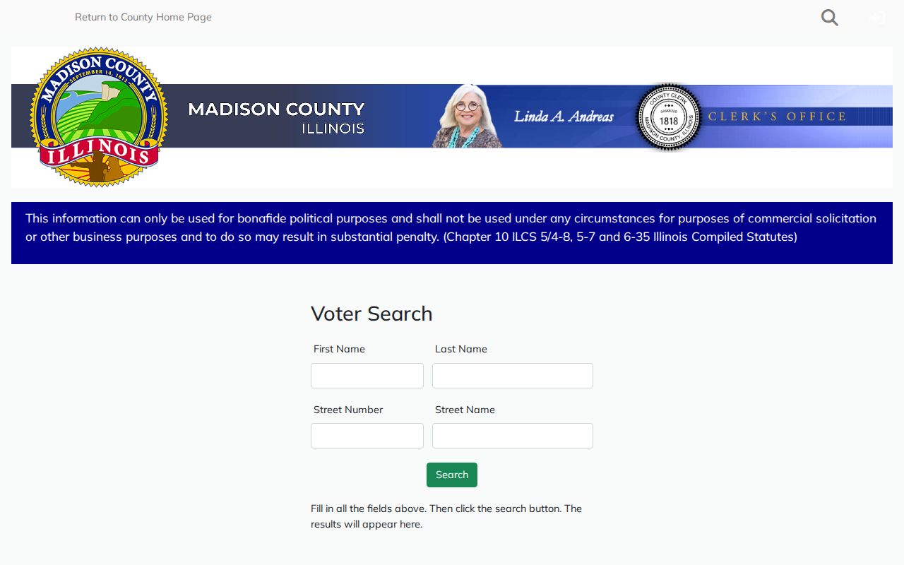 Collinsville residents directory Madison County voter lookup